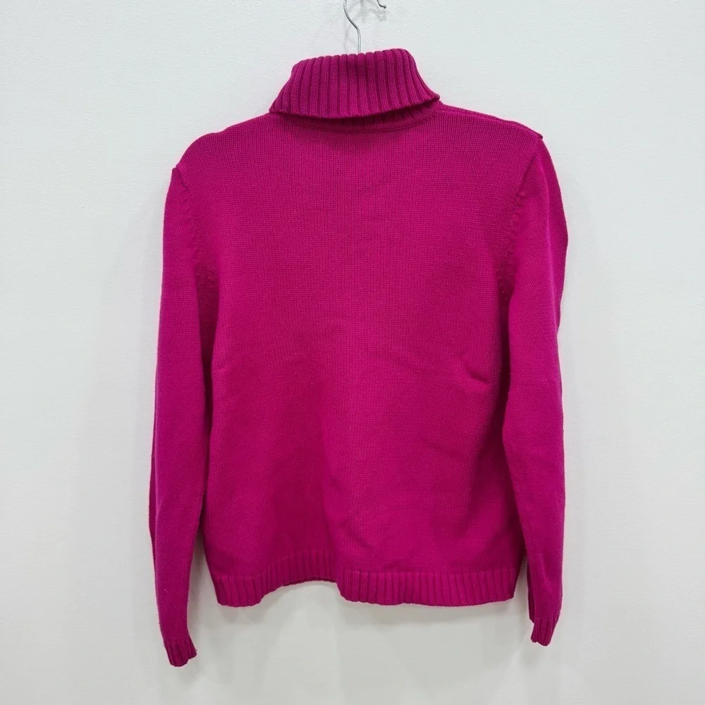 Ralph Lauren knitted American Turtleneck pink LRL logo size L - Picture 6 of 6